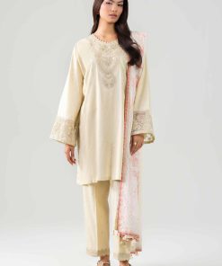 3 Piece - Digital Printed Embroidered Suit - 42601205