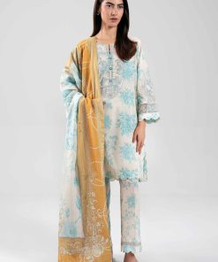 3 Piece - Digital Printed Embroidered Suit - 42601206