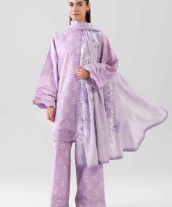 3 Piece - Digital Printed Embroidered Suit - 42601207