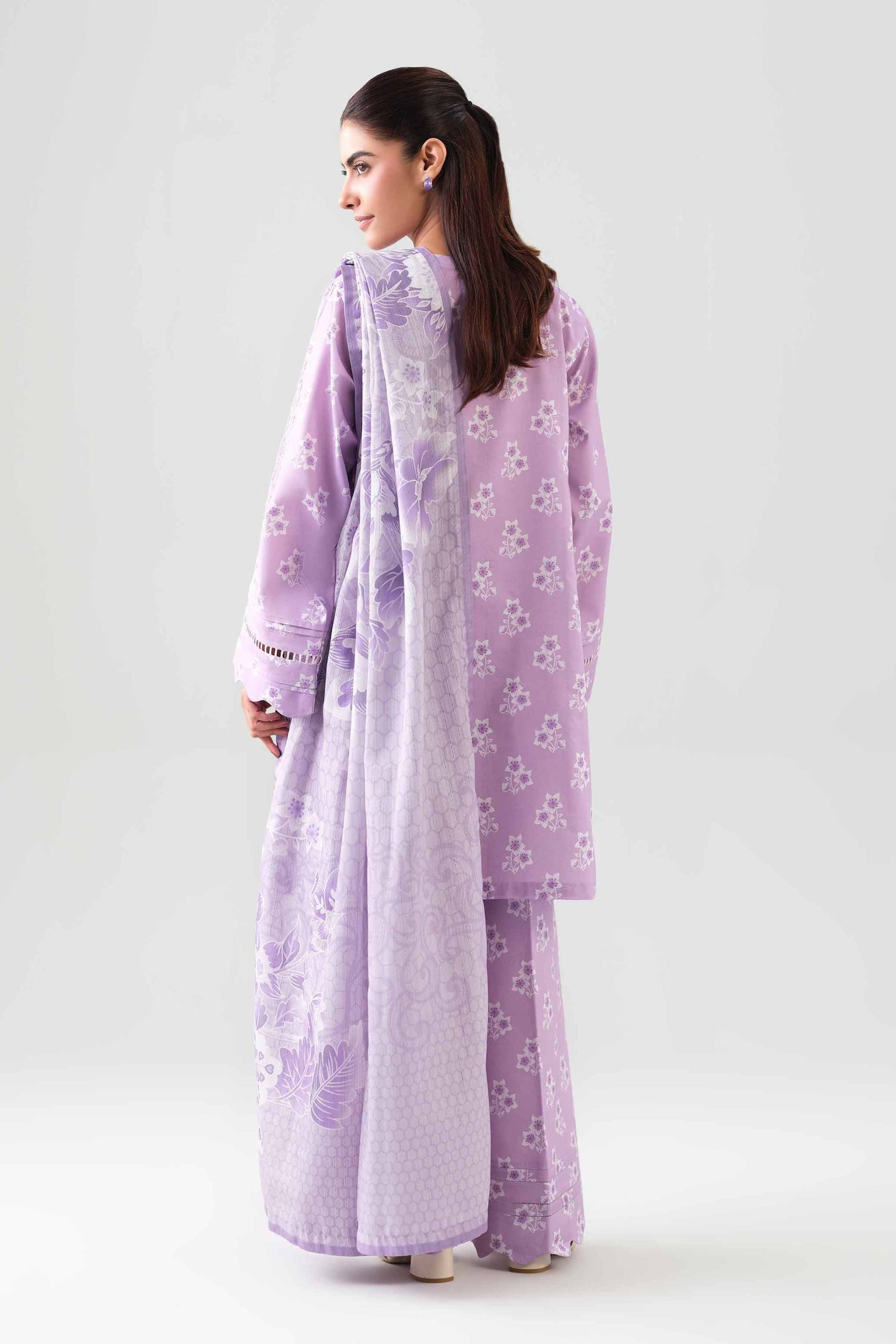3 Piece - Digital Printed Embroidered Suit - 42601207 - Image 3