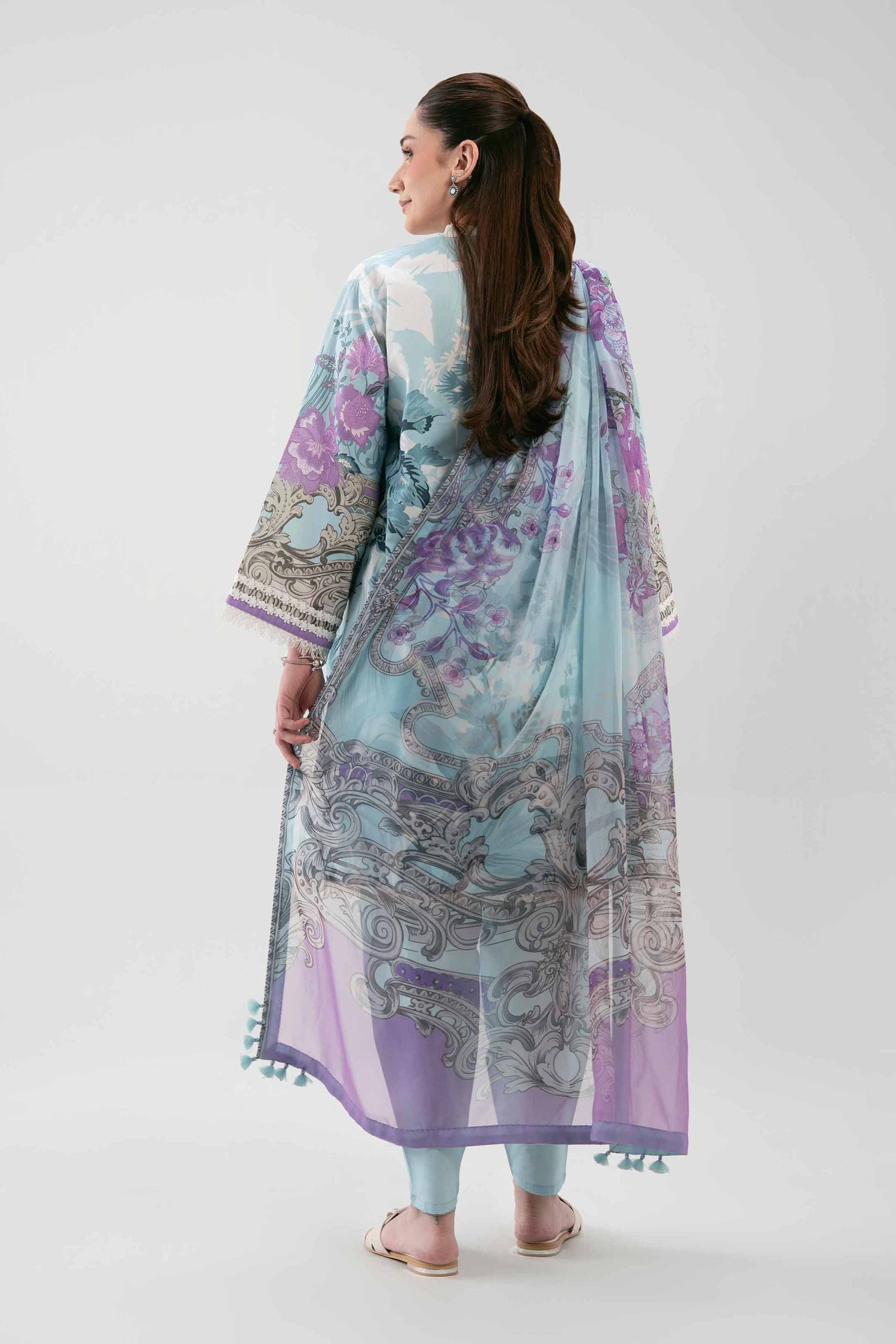 3 Piece - Digital Printed Embroidered Suit - 42601211 - Image 3