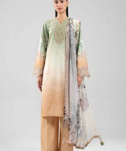 3 Piece - Digital Printed Embroidered Suit - 42601214