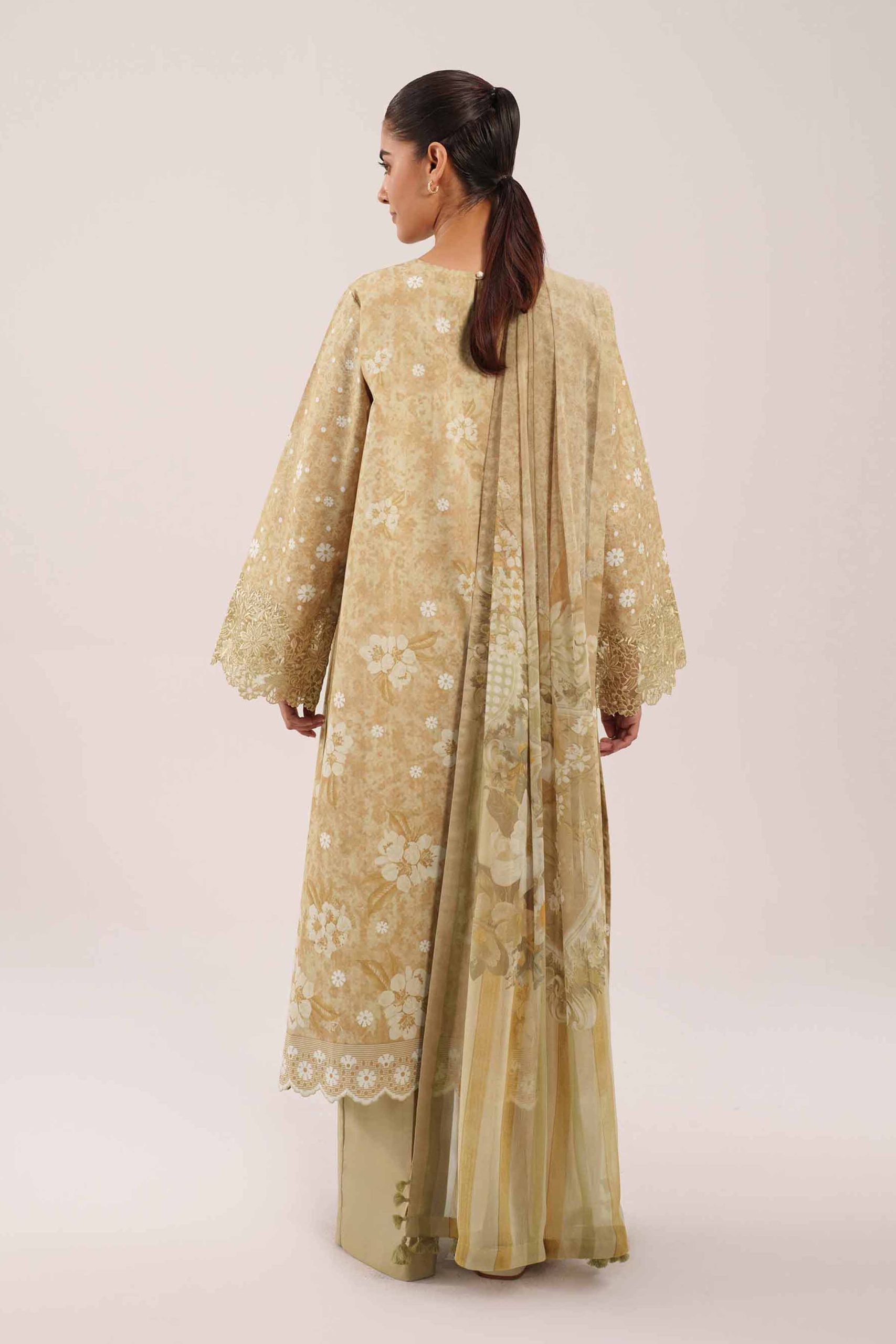 3 Piece - Digital Printed Embroidered Suit - 42601215 - Image 3