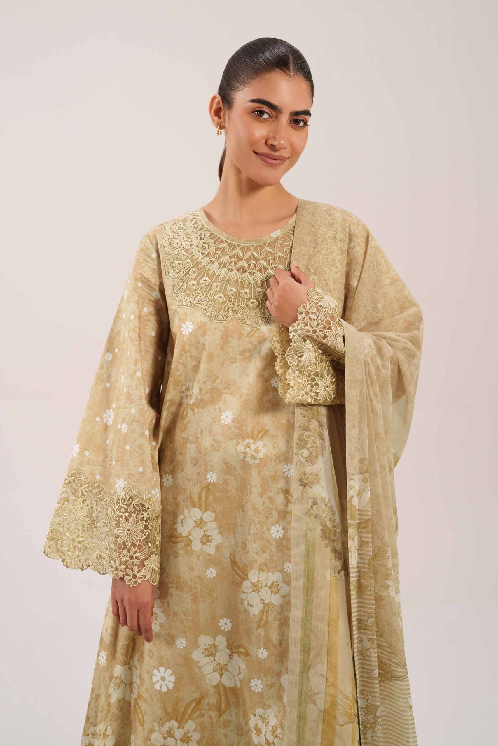3 Piece - Digital Printed Embroidered Suit - 42601215 - Image 2
