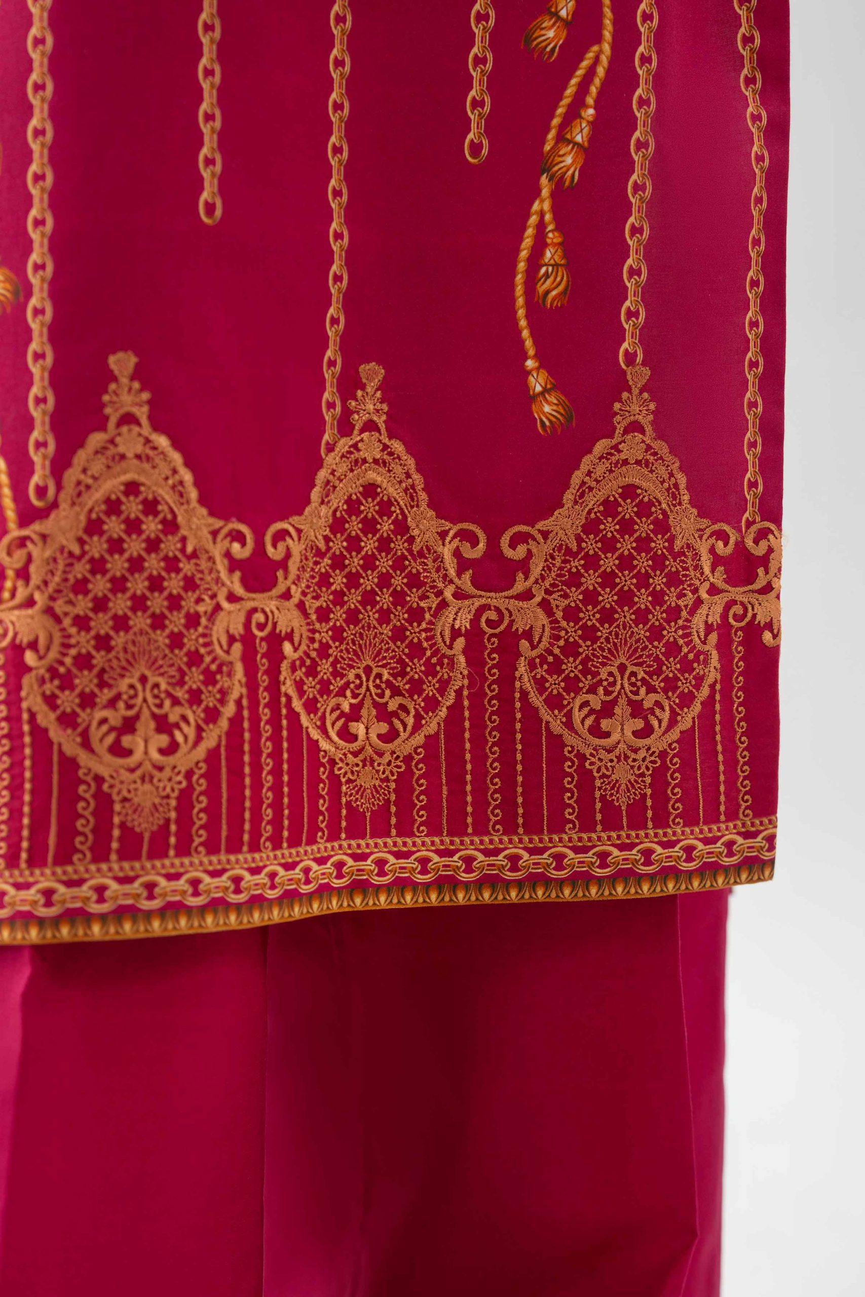 3 Piece - Digital Printed Embroidered Suit - 42601217 - Image 5