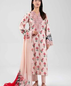 3 Piece - Digital Printed Embroidered Suit - 42601220