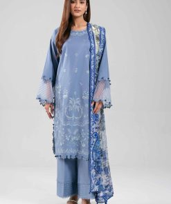 3 Piece - Digital Printed Embroidered Suit - 42601224