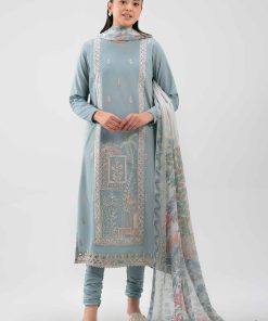 3 Piece - Digital Printed Embroidered Suit - 42601230