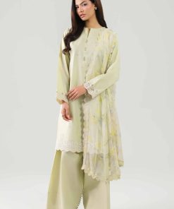 3 Piece - Digital Printed Embroidered Suit - 42601231