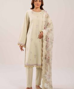 3 Piece - Digital Printed Embroidered Suit - 42601234