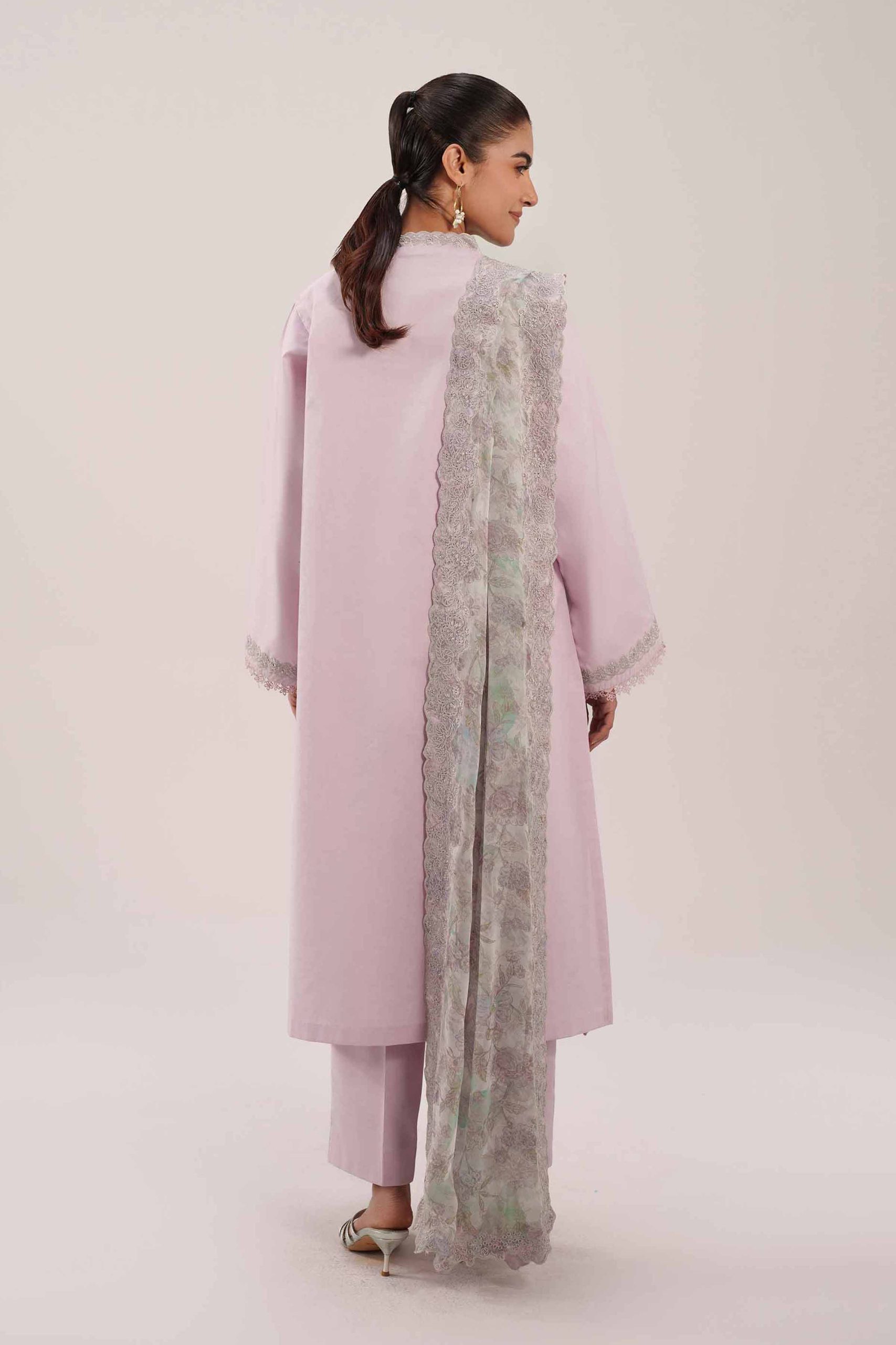 3 Piece - Digital Printed Embroidered Suit - 42601235 - Image 3