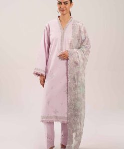 3 Piece - Digital Printed Embroidered Suit - 42601235