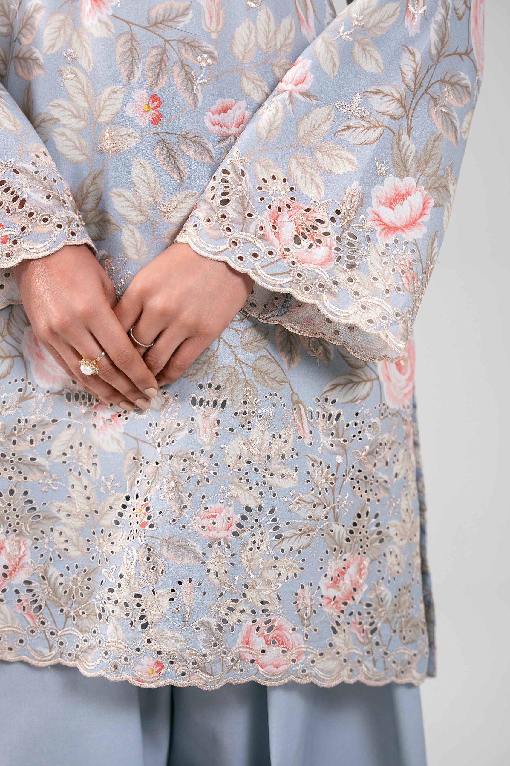 3 Piece - Digital Printed Embroidered Suit - 42601236 - Image 5