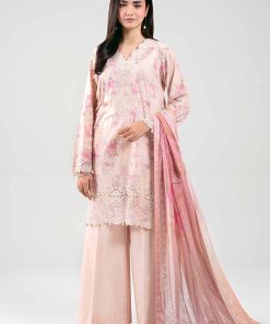 3 Piece - Digital Printed Embroidered Suit - 42601237