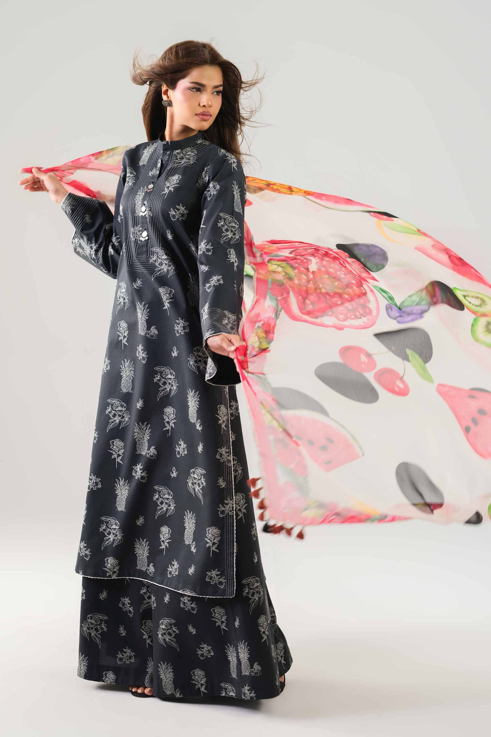 3 Piece - Digital Printed Suit - 42601252