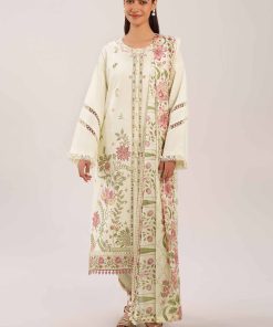 3 Piece - Printed Embroidered Suit - 42601278