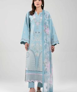 3 Piece - Digital Printed Embroidered Suit - 42601281