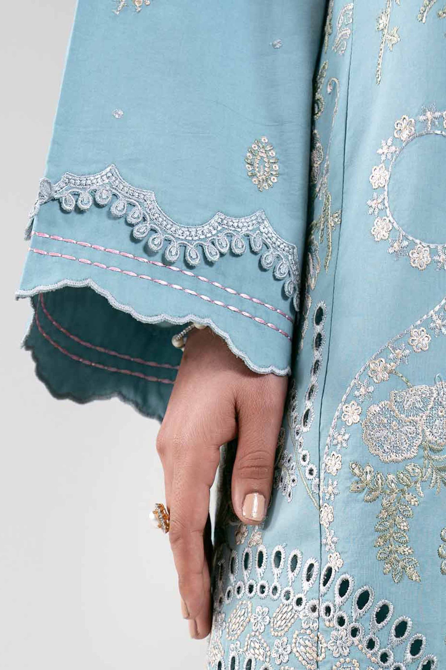 3 Piece - Digital Printed Embroidered Suit - 42601281 - Image 5