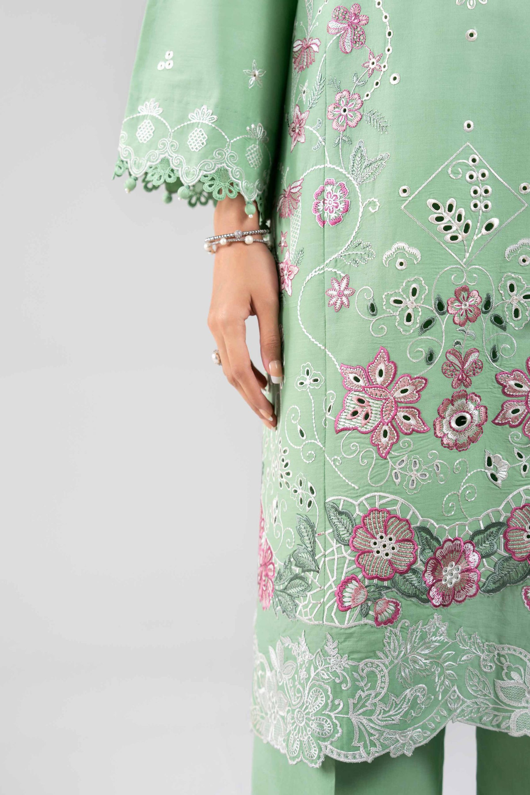 3 Piece - Digital Printed Embroidered Suit - 42601282 - Image 5