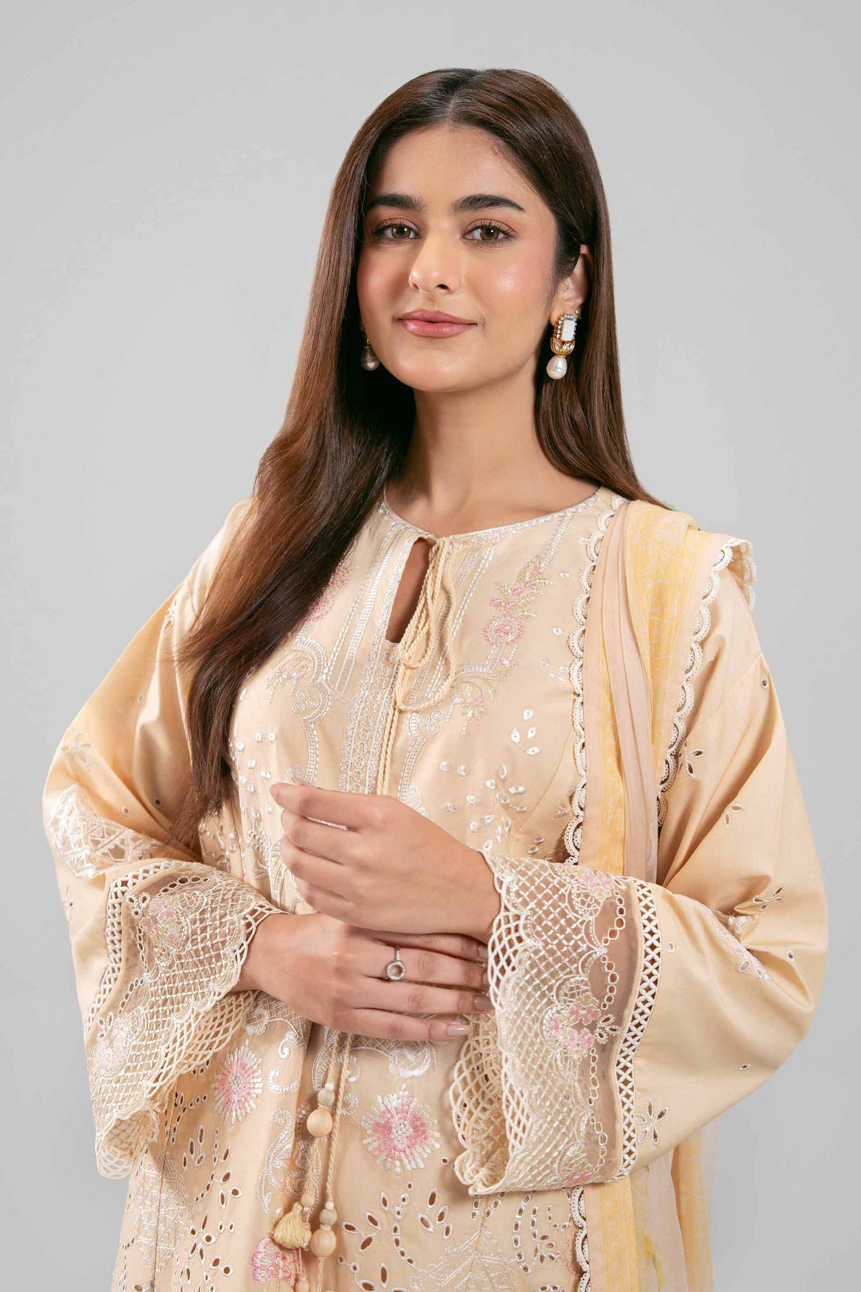 3 Piece - Digital Printed Embroidered Suit - 42601283 - Image 2