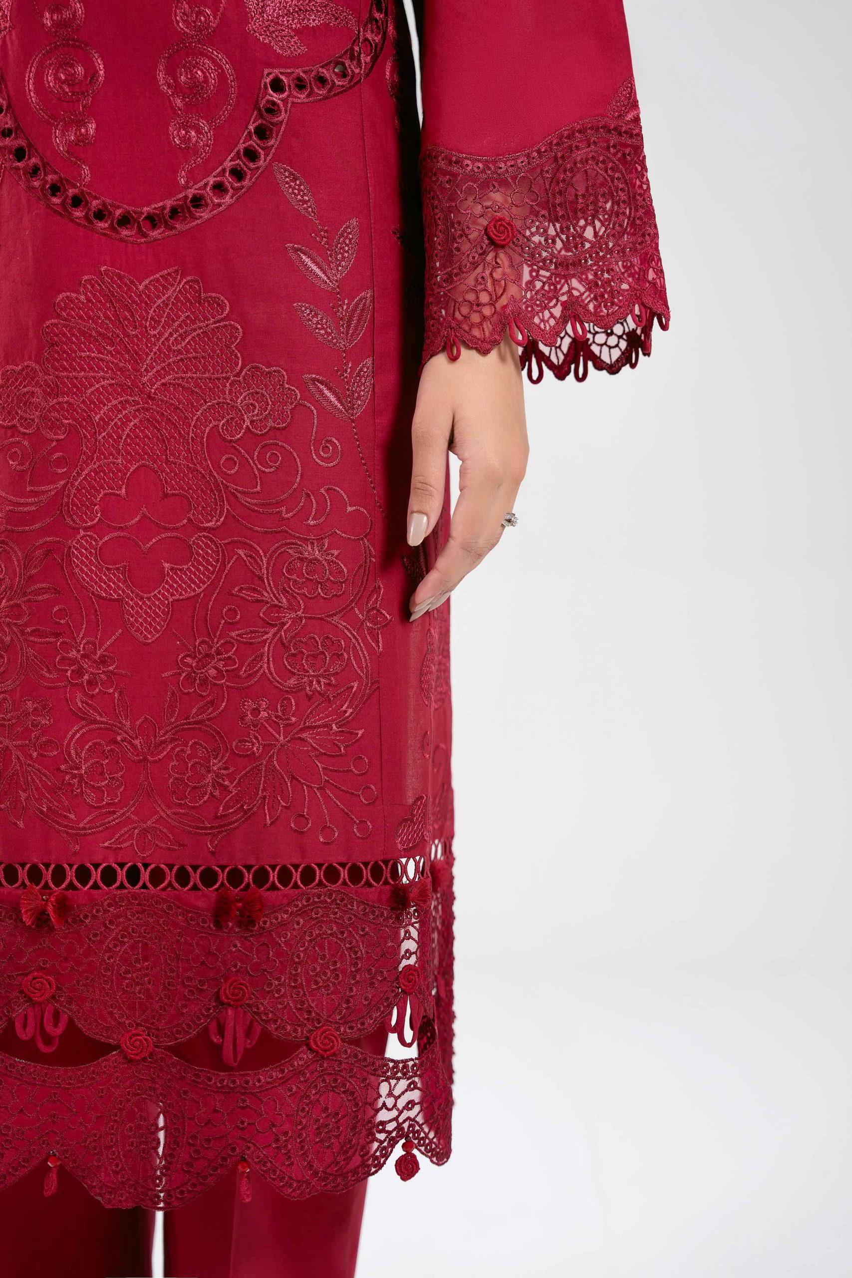 3 Piece - Digital Printed Embroidered Suit - 42601285 - Image 4