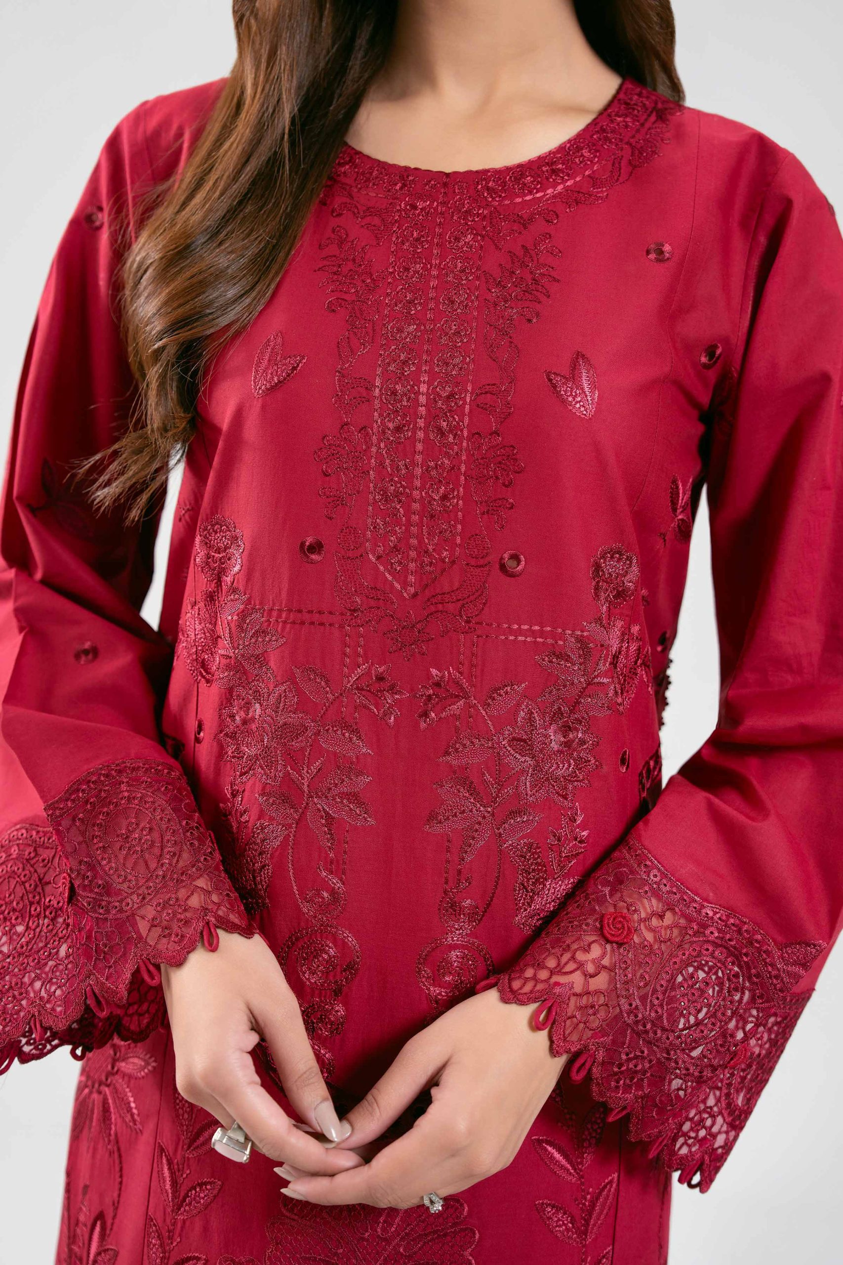 3 Piece - Digital Printed Embroidered Suit - 42601285 - Image 5