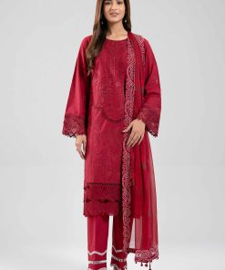 3 Piece - Digital Printed Embroidered Suit - 42601285