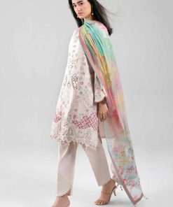 3 Piece - Digital Printed Embroidered Suit - 42601287