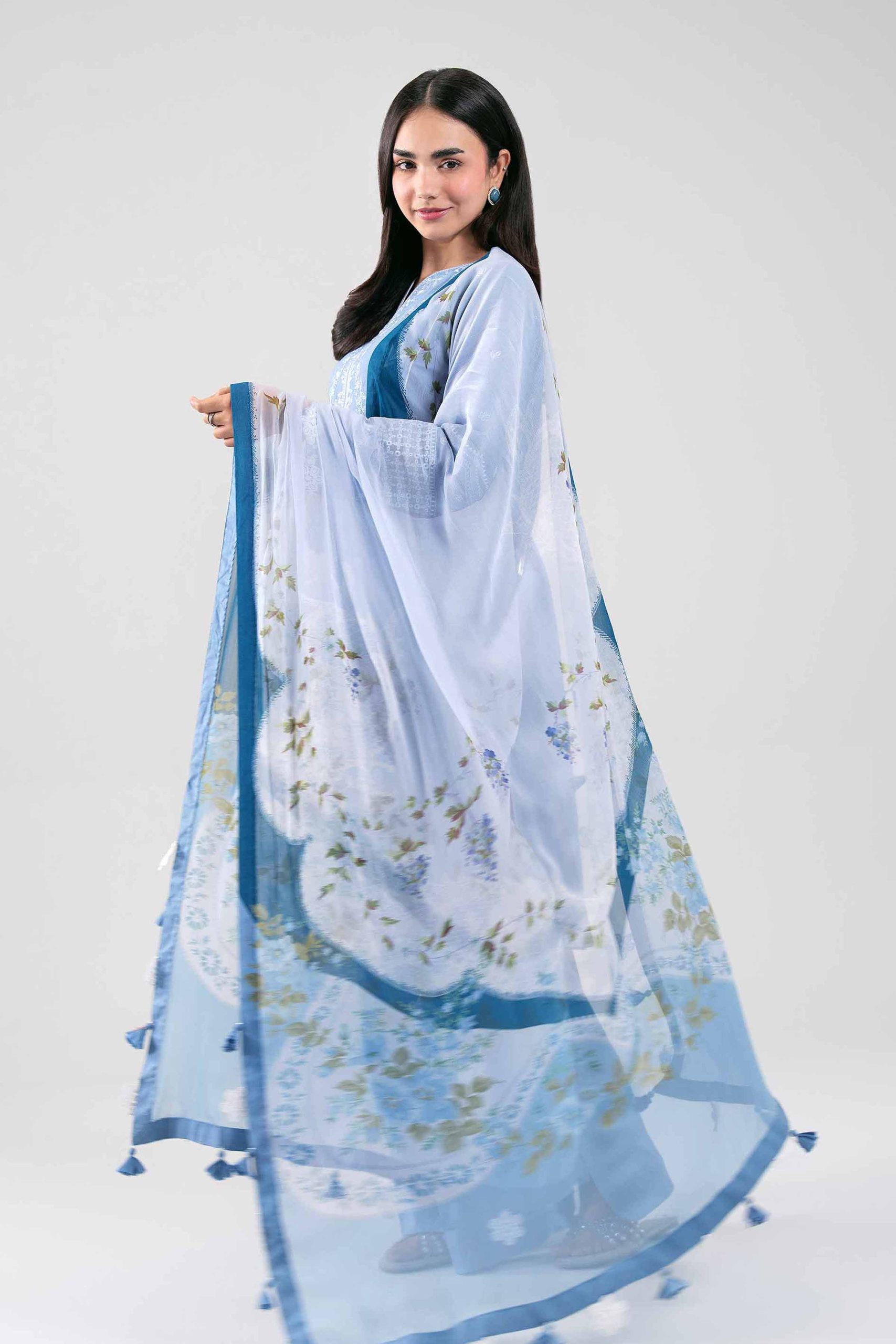 3 Piece - Digital Printed Embroidered Suit - 42601290 - Image 5