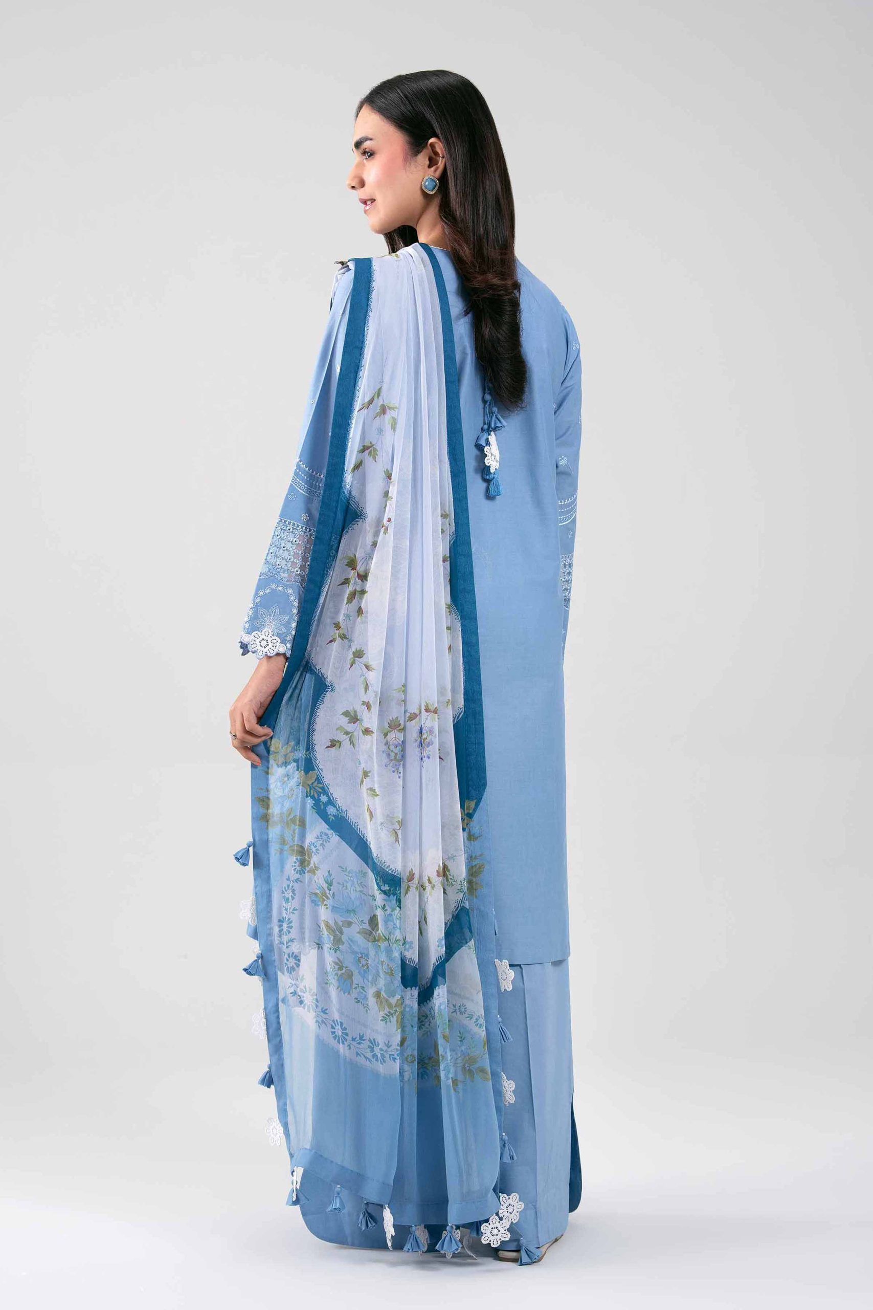 3 Piece - Digital Printed Embroidered Suit - 42601290 - Image 3