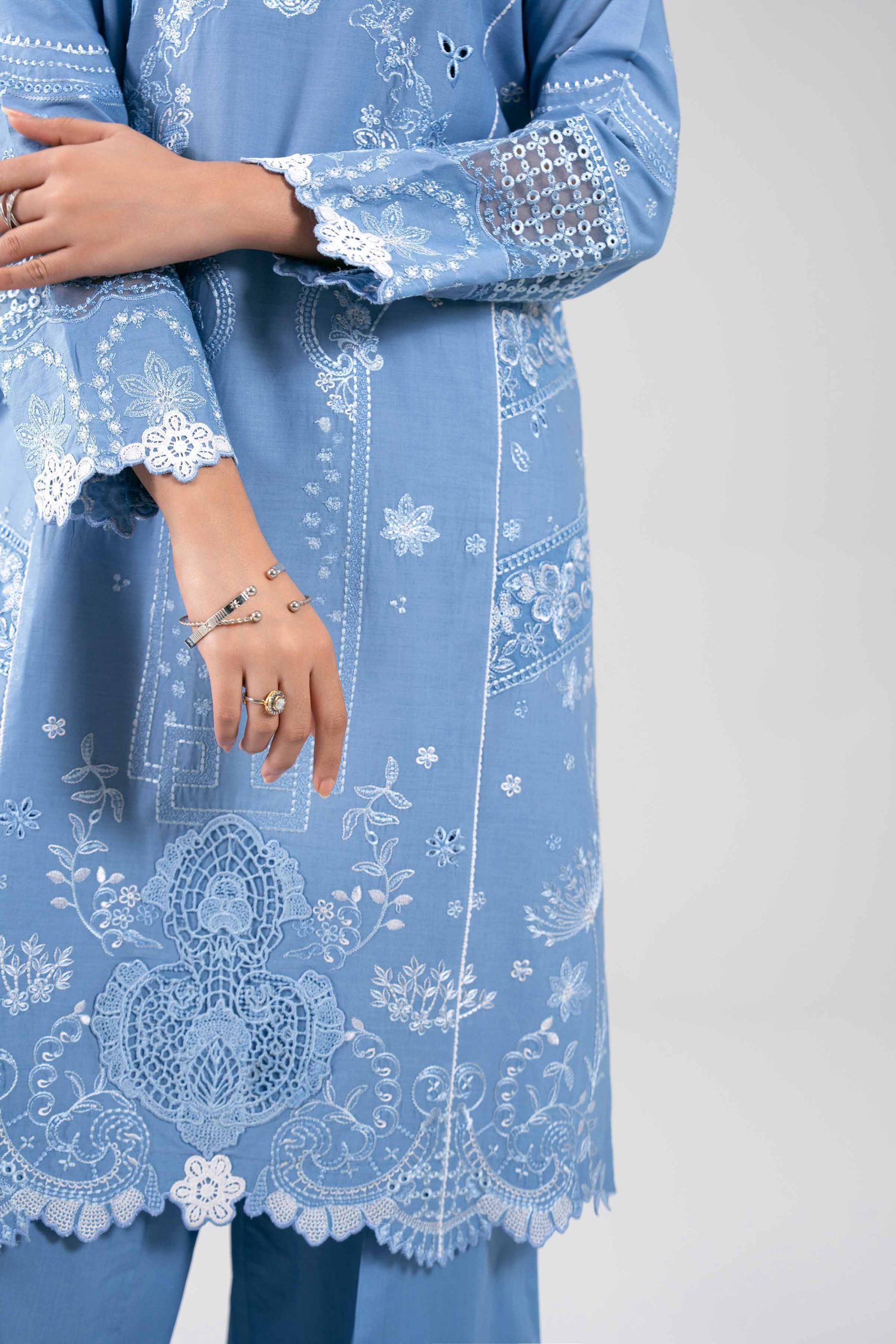 3 Piece - Digital Printed Embroidered Suit - 42601290 - Image 4