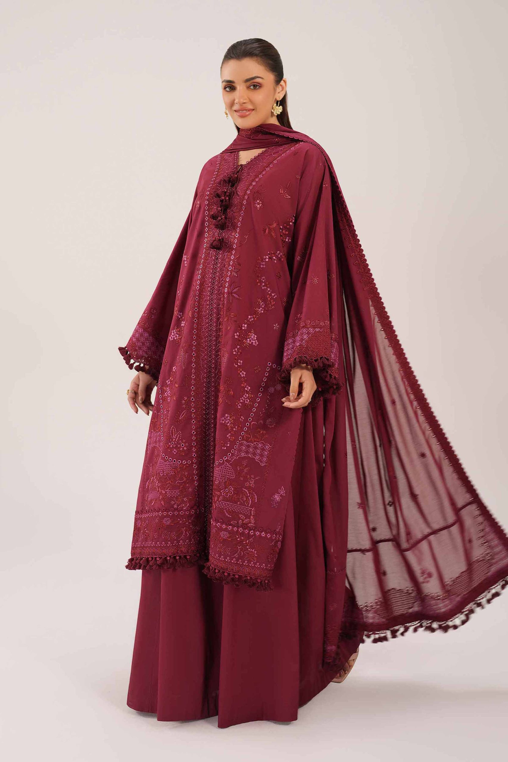 3 Piece - Embroidered Suit - 42601298