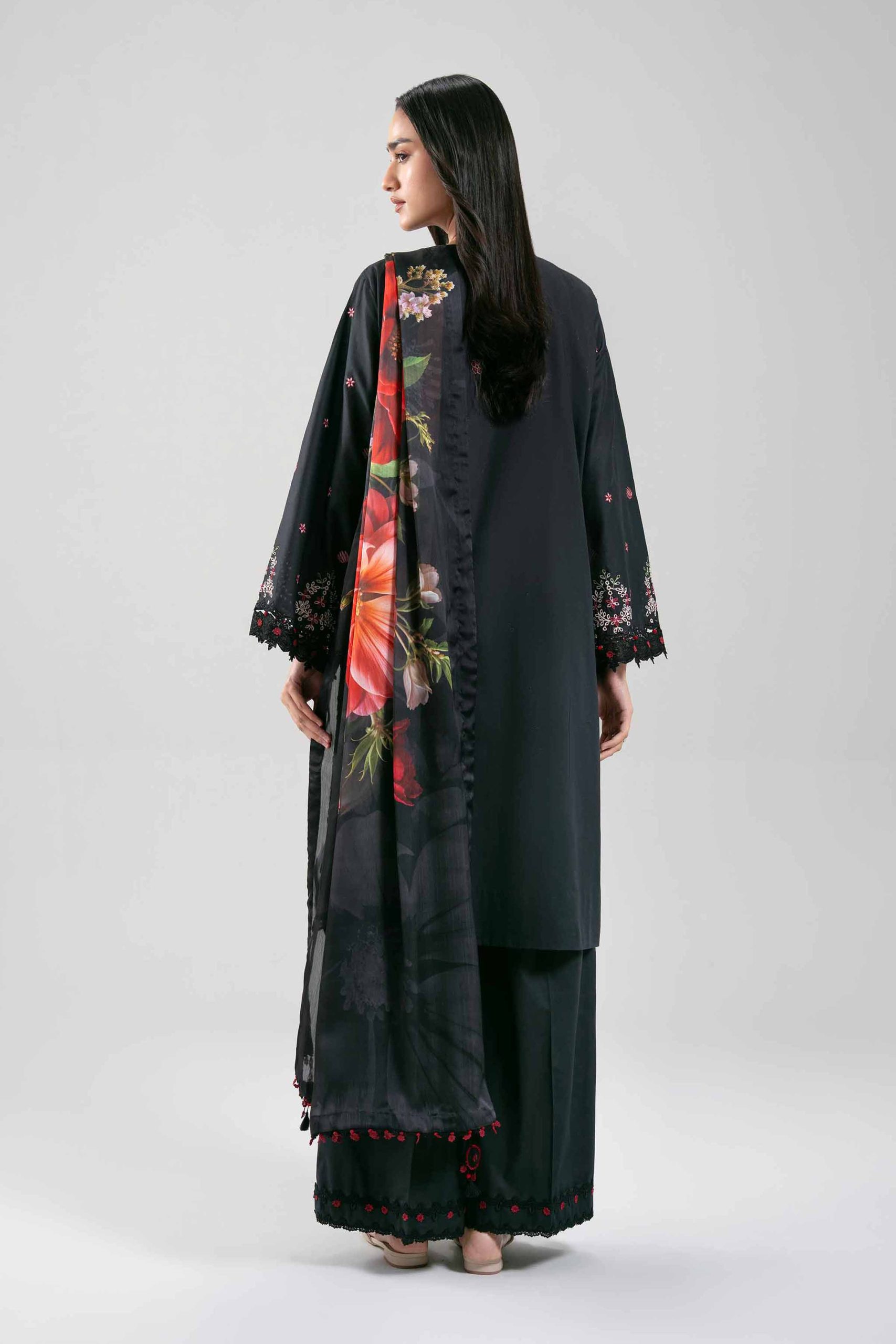 3 Piece - Digital Printed Embroidered Suit - 42601308 - Image 3