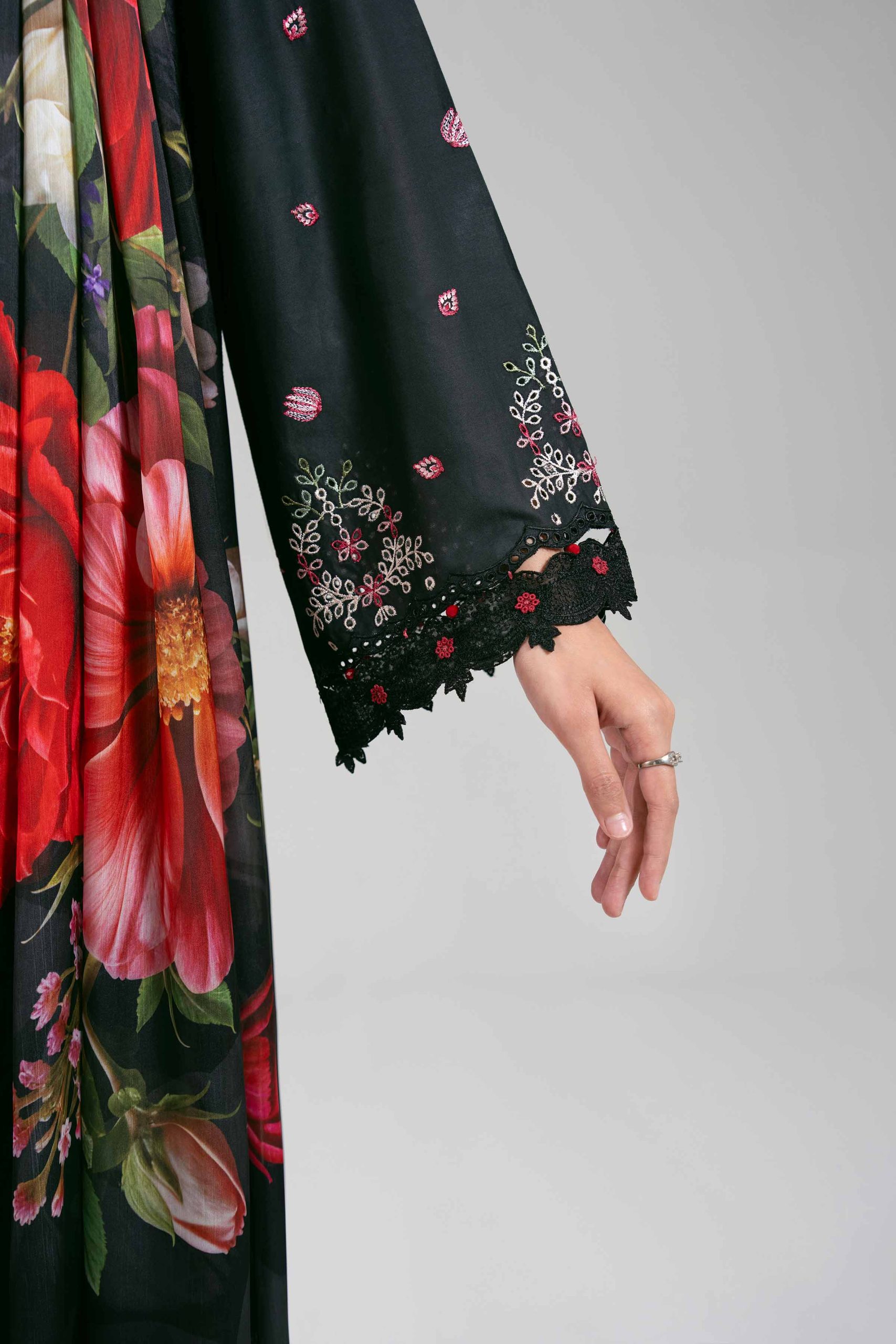 3 Piece - Digital Printed Embroidered Suit - 42601308 - Image 5