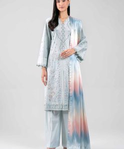 3 Piece - Digital Printed Embroidered Suit - 42601309