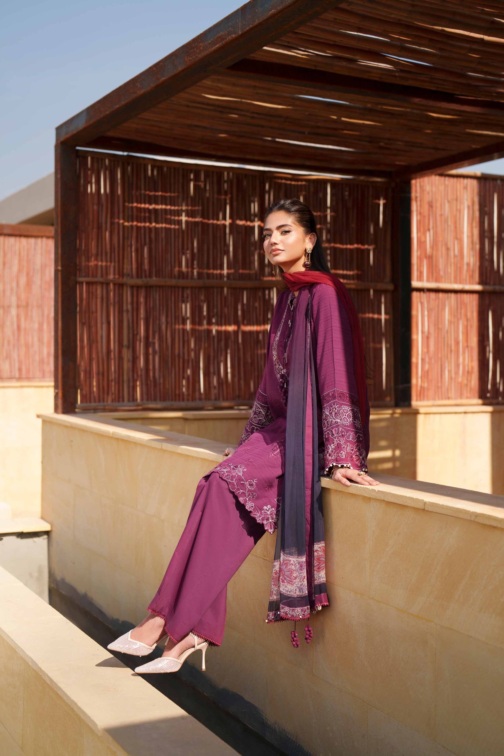 3 Piece - Digital Printed Embroidered Suit - 42601311 - Image 5