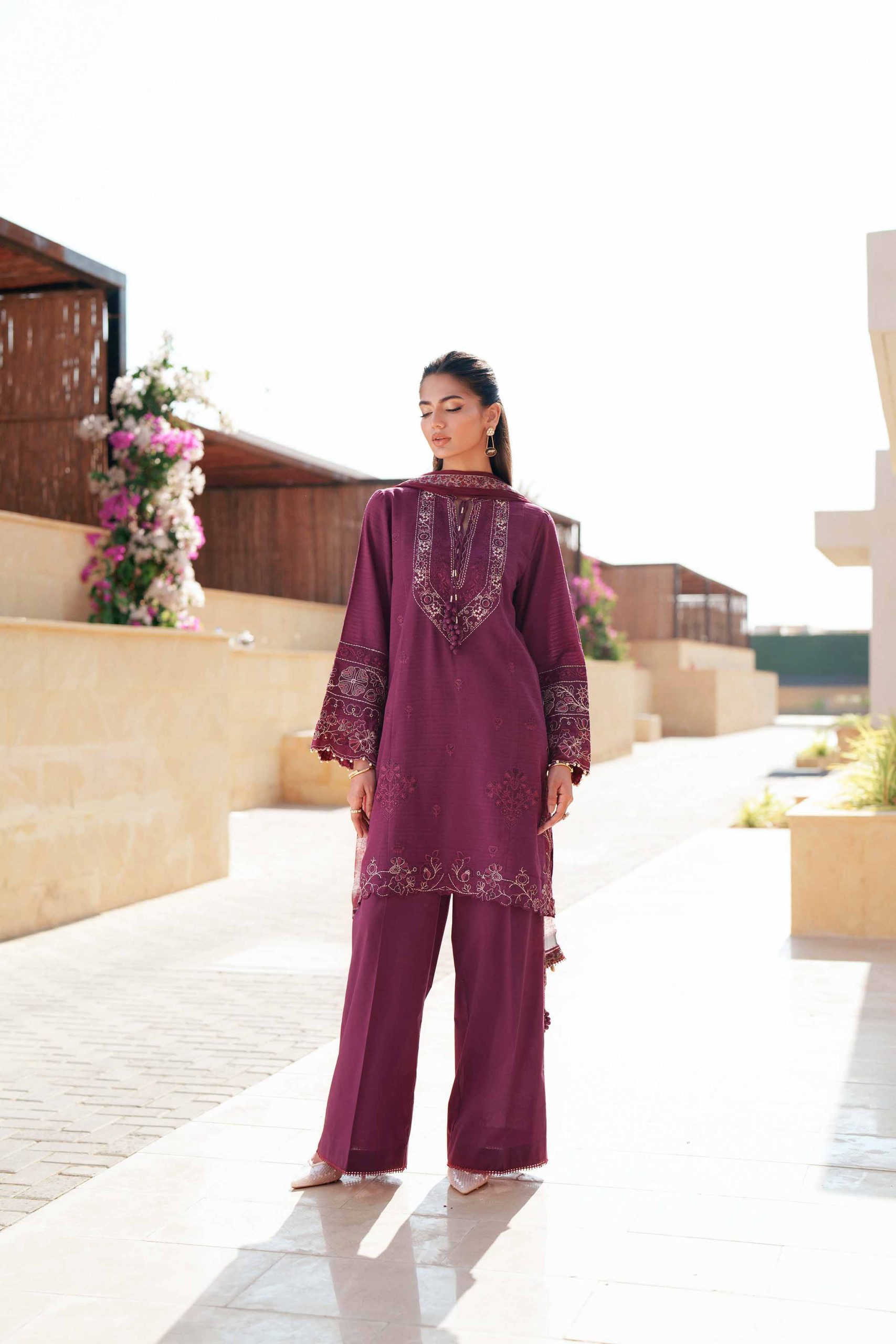 3 Piece - Digital Printed Embroidered Suit - 42601311 - Image 3