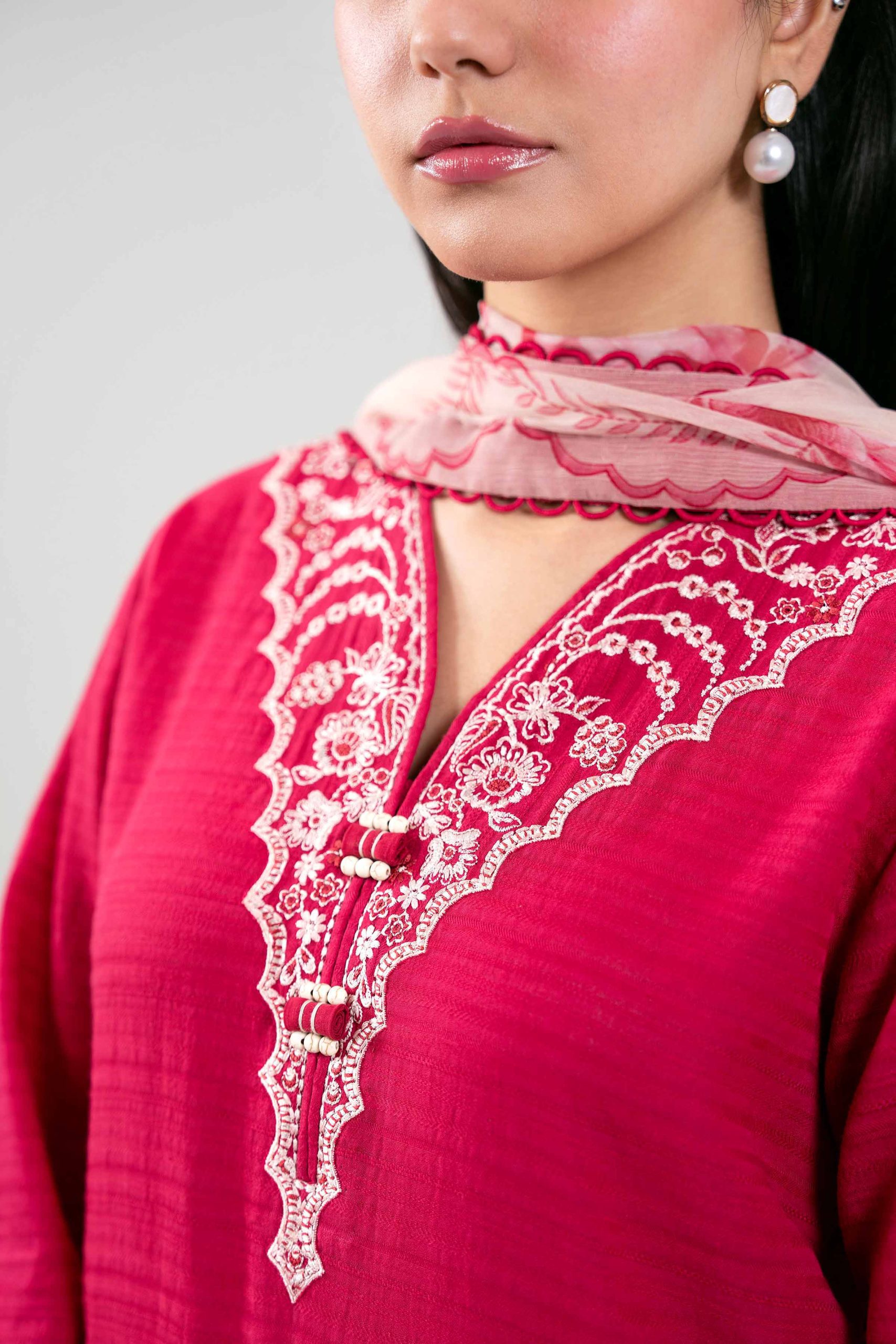 3 Piece - Digital Printed Embroidered Suit - 42601312 - Image 5