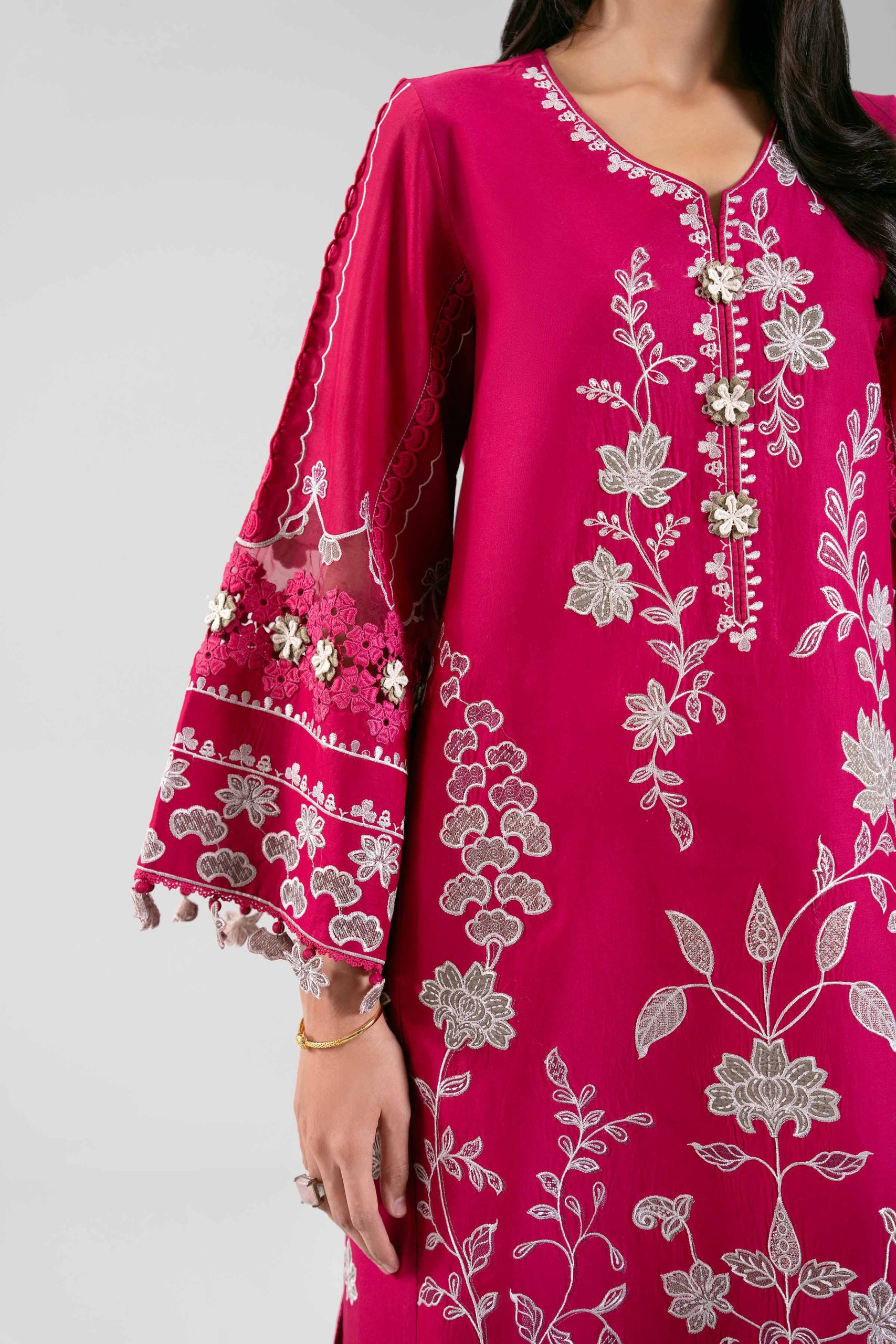 3 Piece - Digital Printed Embroidered Suit - 42601316 - Image 4