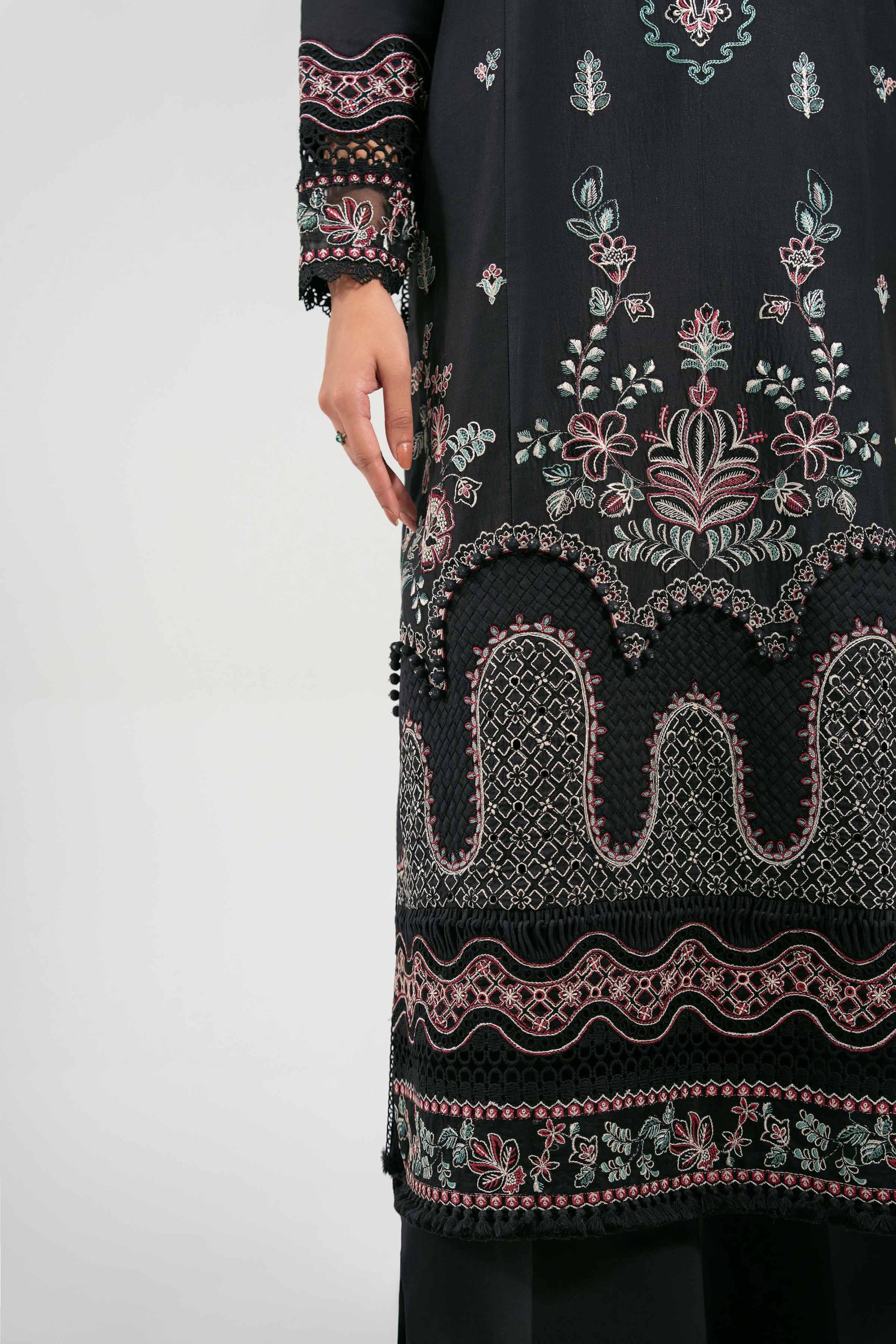 3 Piece - Digital Printed Embroidered Suit - 42601319 - Image 5