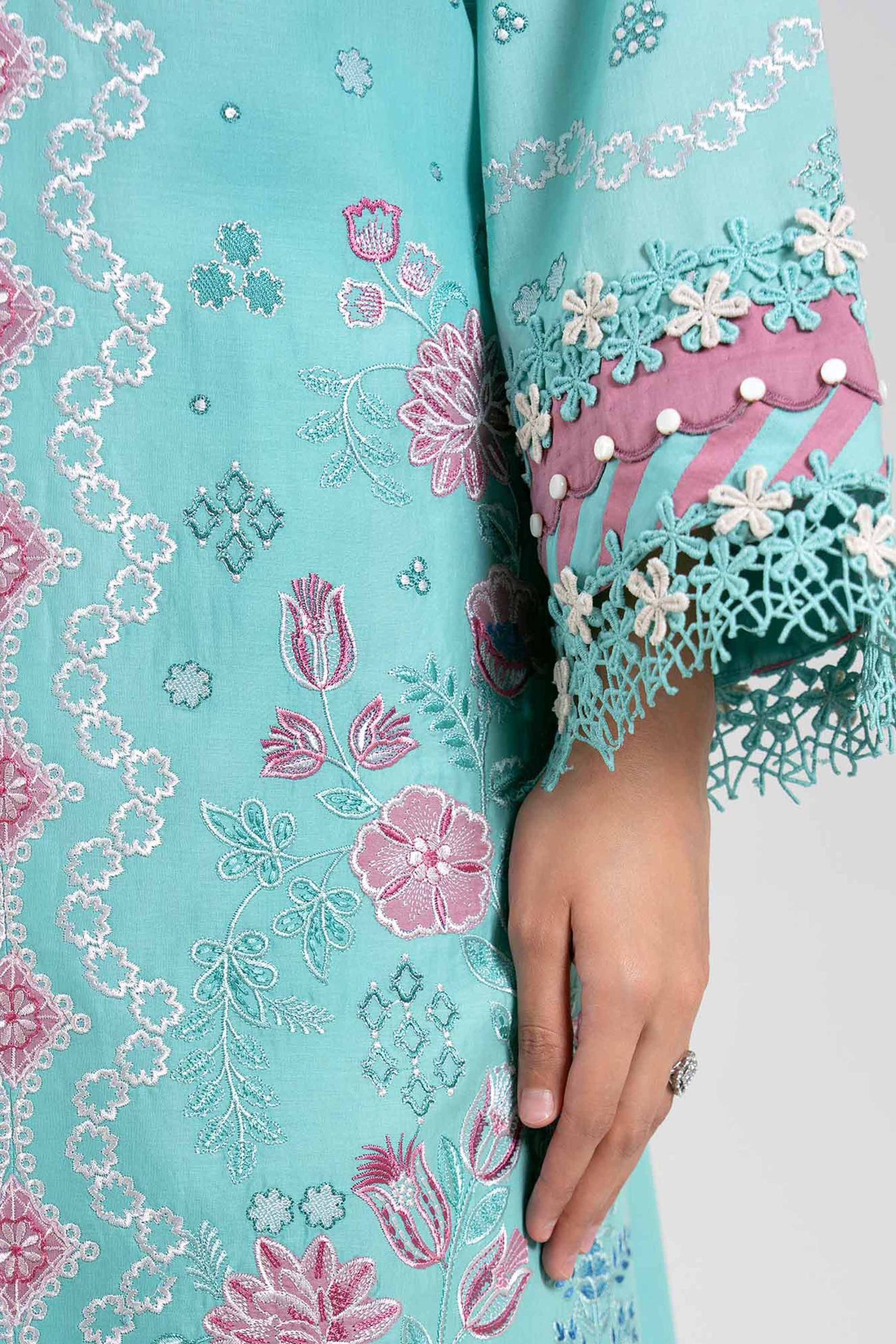 3 Piece - Digital Printed Embroidered Suit - 42601320 - Image 4
