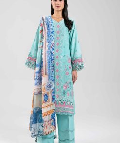 3 Piece - Digital Printed Embroidered Suit - 42601320