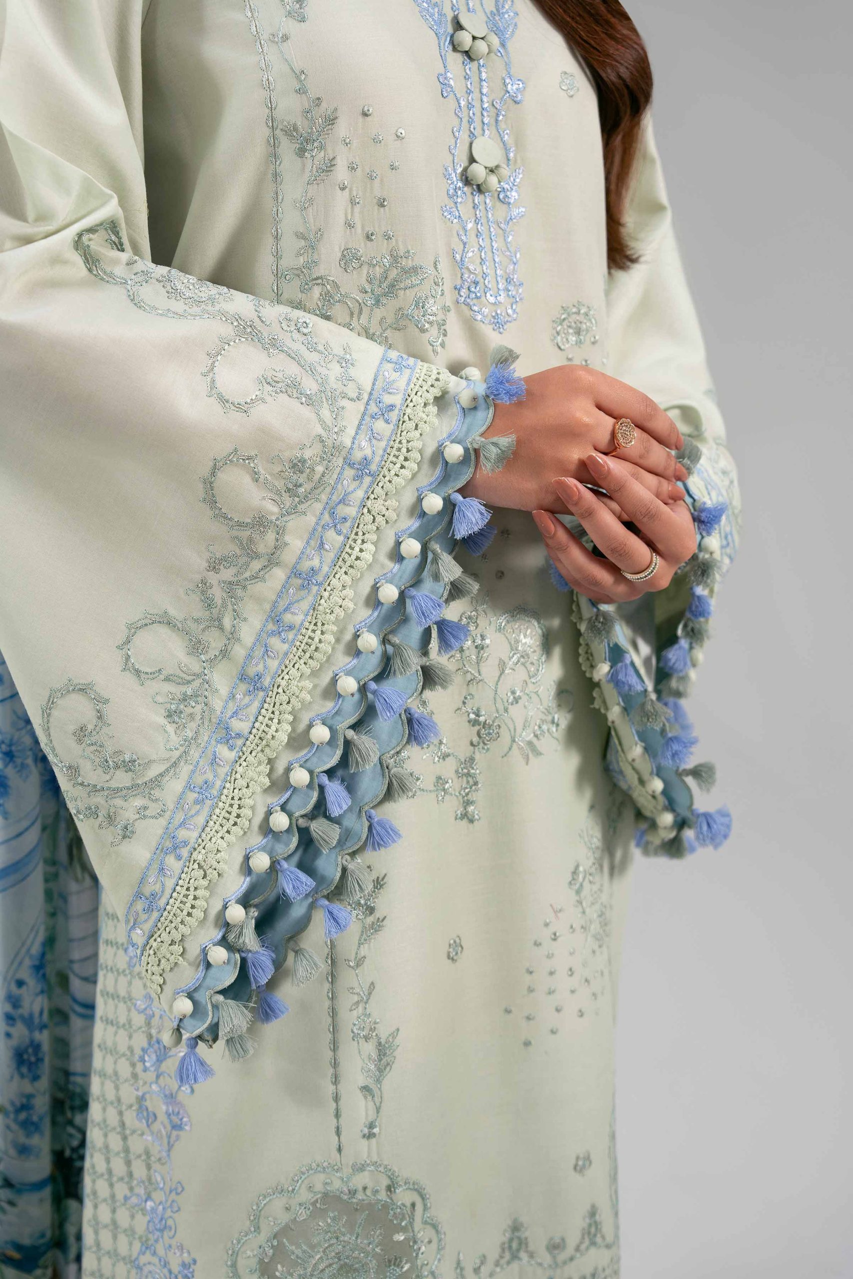 3 Piece - Digital Printed Embroidered Suit - 42601323 - Image 4