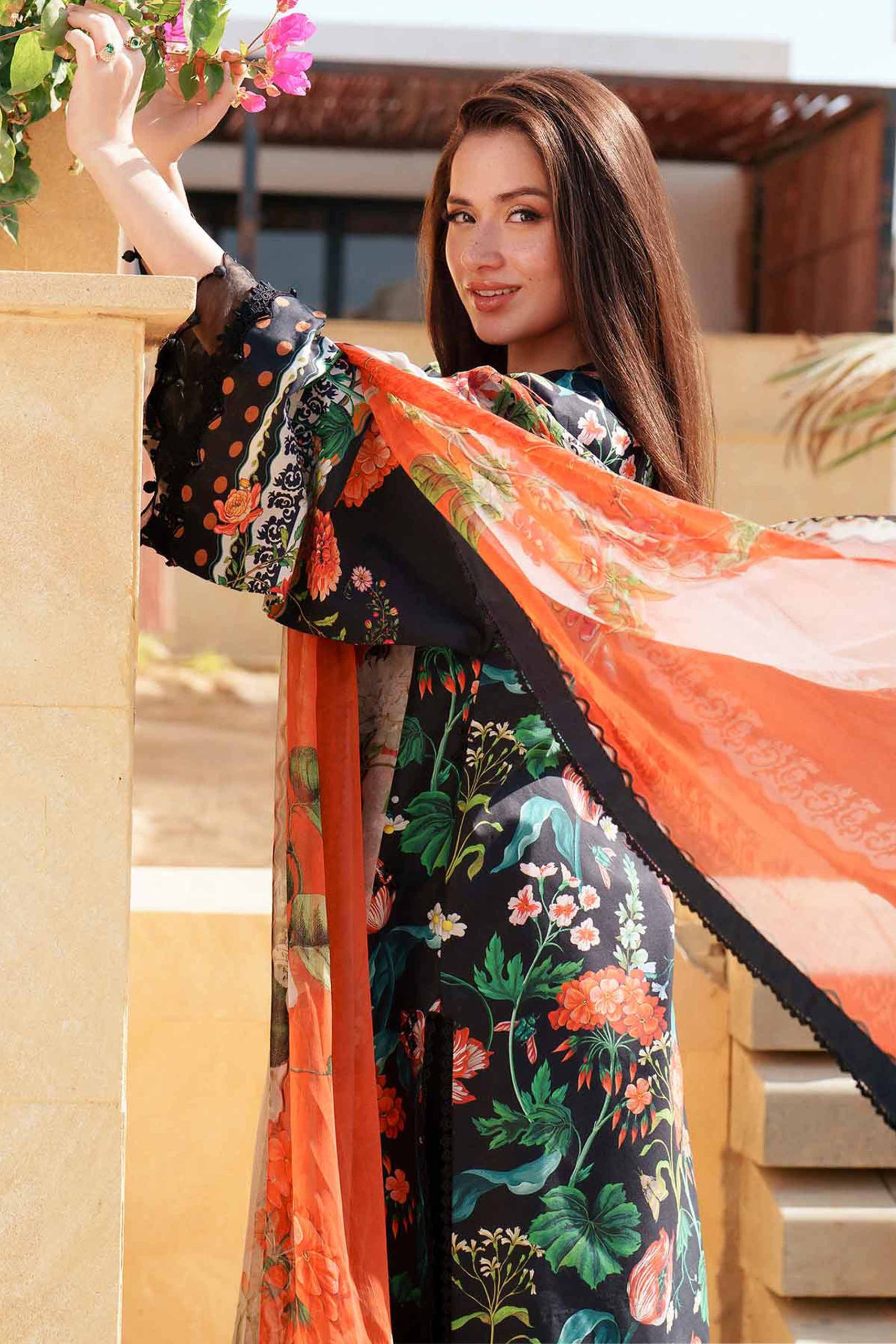 3 Piece - Digital Printed Embroidered Suit - 42601324 - Image 2