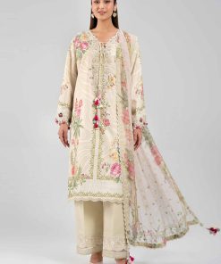 3 Piece - Digital Printed Embroidered Suit - 42601328