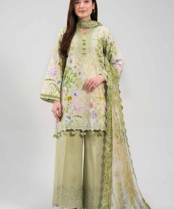3 Piece - Digital Printed Embroidered Suit - 42601329