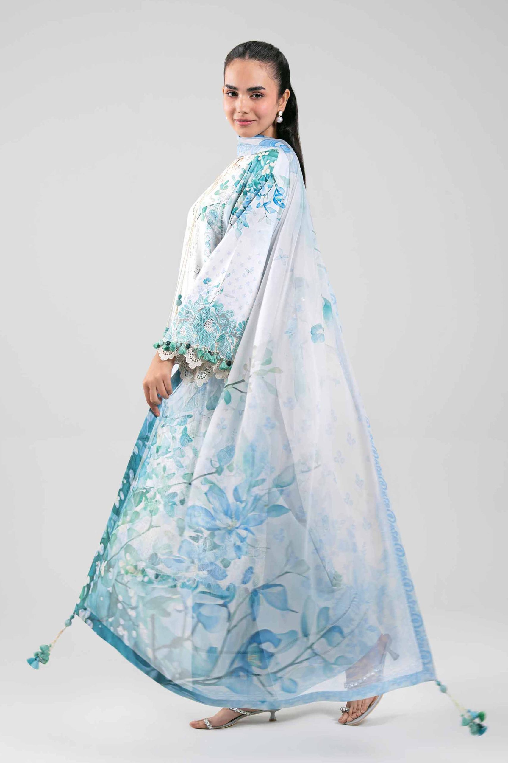 3 Piece - Digital Printed Embroidered Suit - 42601330 - Image 2