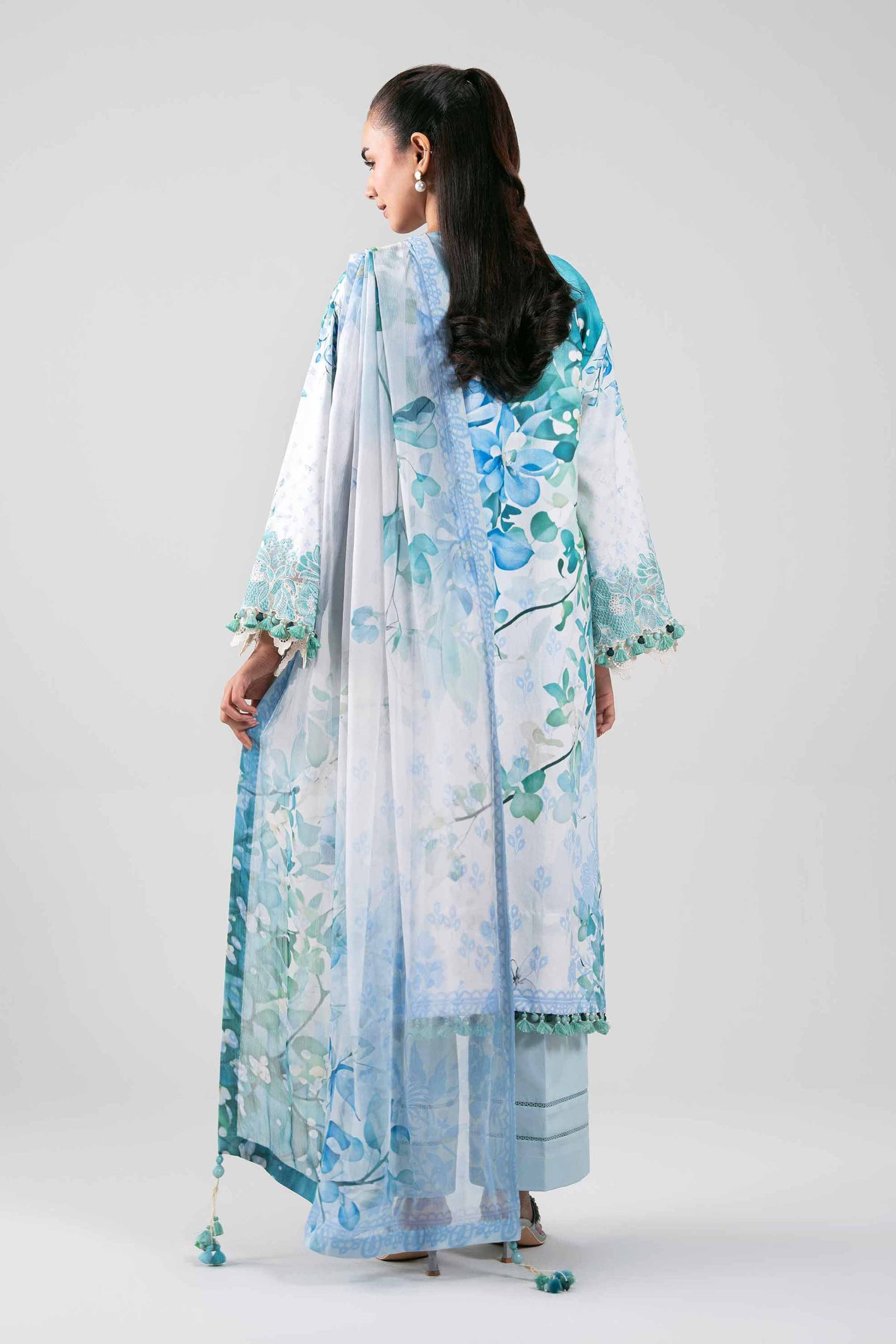 3 Piece - Digital Printed Embroidered Suit - 42601330 - Image 3