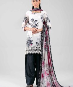 3 Piece - Digital Printed Embroidered Suit - 42601332
