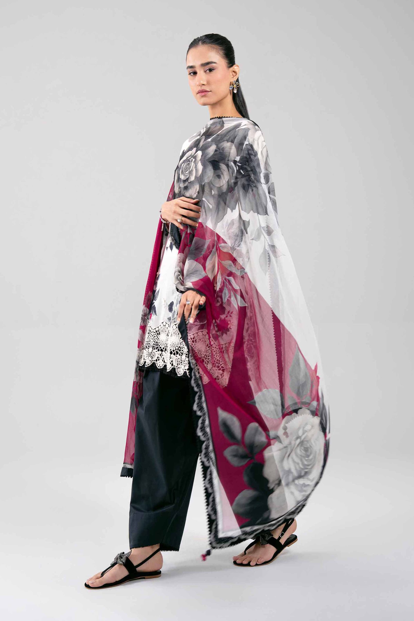 3 Piece - Digital Printed Embroidered Suit - 42601332 - Image 5